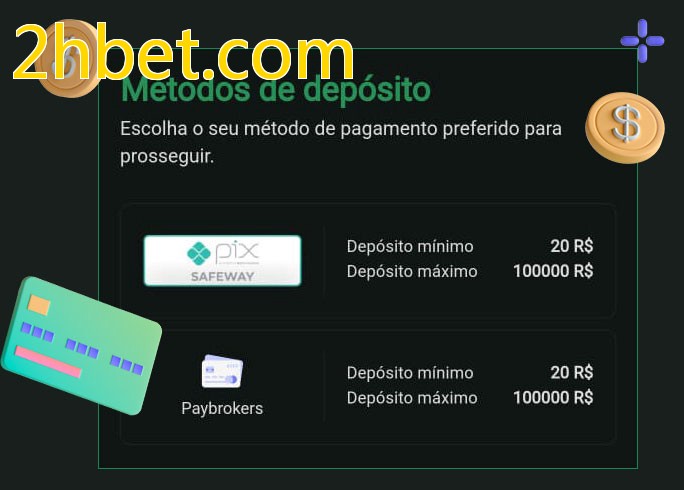 O cassino 2hbet.combet oferece uma grande variedade de métodos de pagamento