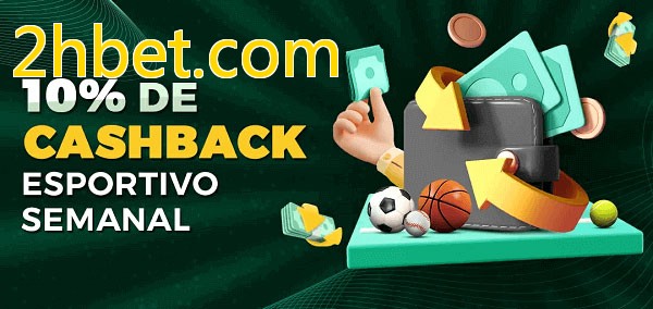 10% de bônus de cashback na 2hbet.com